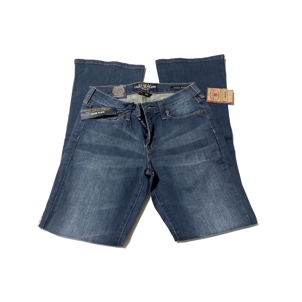 LUCKY BRAND 'SOFIA BOOT' Cut Ankle Jeans NWT